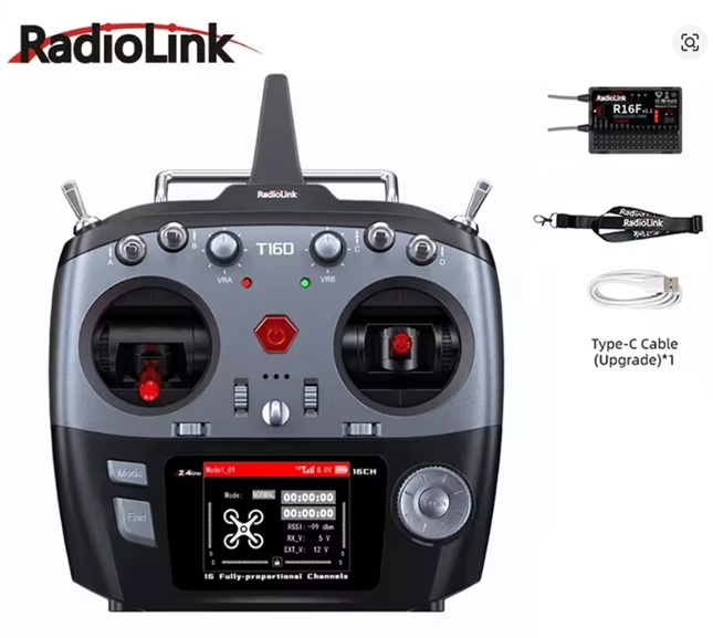 Radiolink T16D 16 Channels 2.4G RC Transmitter and R16F Receiver