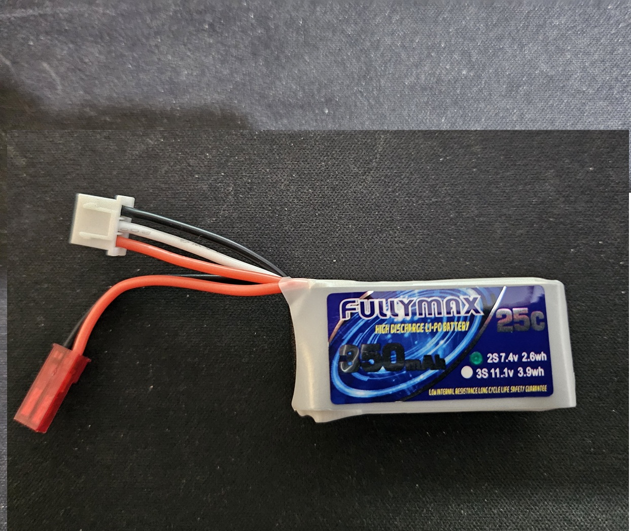 FULLYMAX 2S 7.4V 350mAh Lipo battery